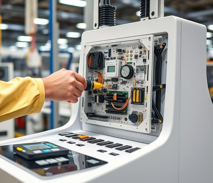 Production line for self-service terminals