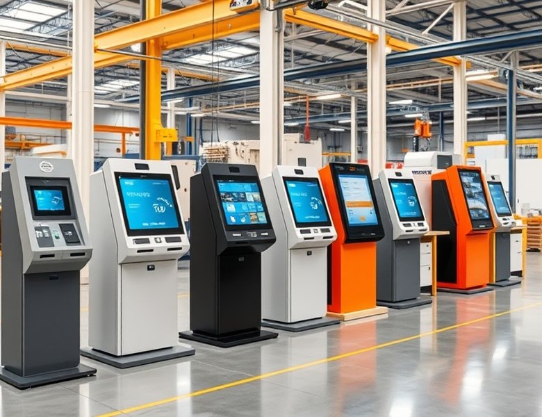 Production line for self-service terminals