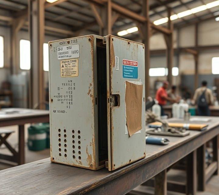 Before — Ageing machine with repeat faults, frequently out of service.